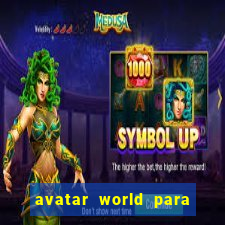 avatar world para imprimir e colorir